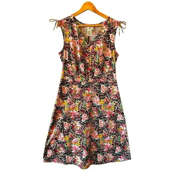 APRIL CORNELL Sleeveless V-Neck Floral Dress Size M - Image 5