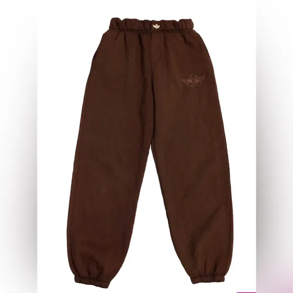 Boys Lie Josh Grunfeld Vintage Sweatpants in Chocolate - Image 2
