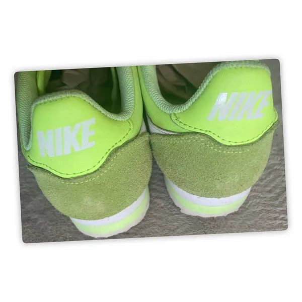 Nike Classic Cortez Nylon 749864-310 Volt Green Sneakers Womens 8.5 EU40 - Image 5