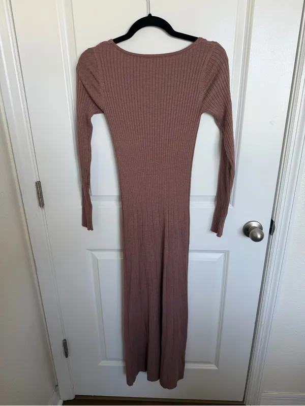 ASTR The Label Ribbed Maxi Sweater Dress Small - Image 4