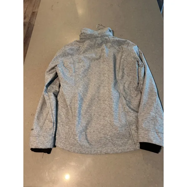 FREE COUNTRY Womens Softshell‎ Jacket Gray Fleece Lined Full Zip Size Medium - Image 7