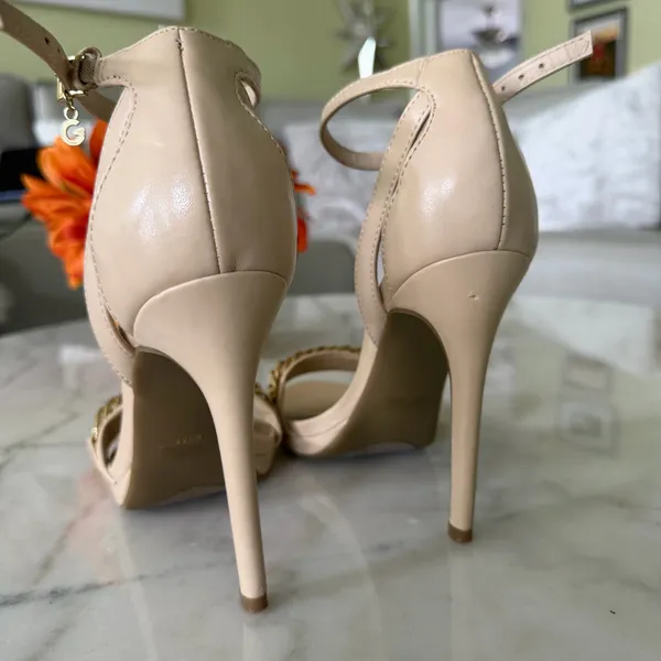 Tan Heels G by Guess Size 6.5 - Image 2