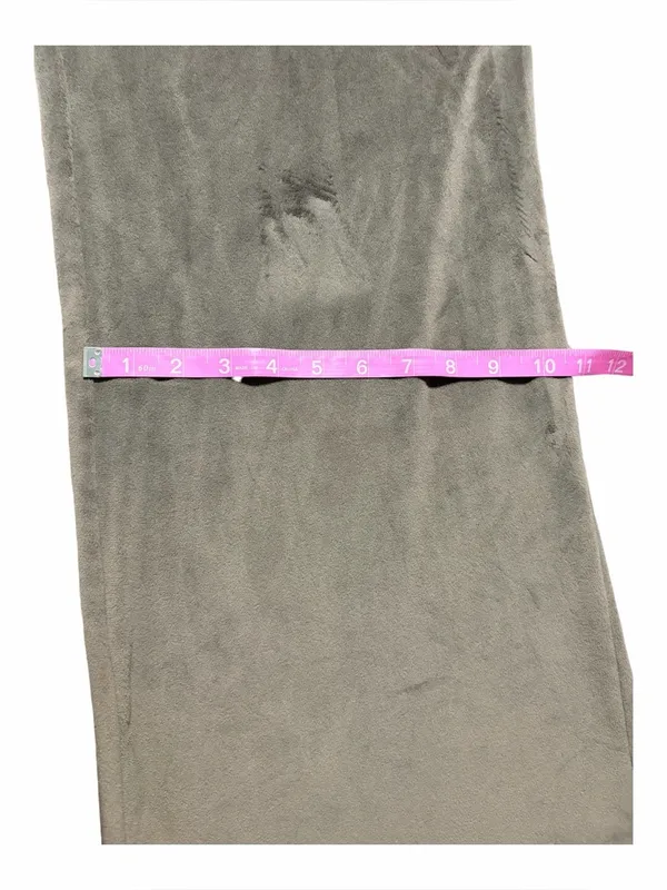 Skims Wide Leg Chocolate Brown Velour Pants Size Large - Image 8