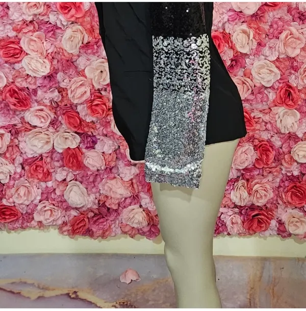 Front closure blazer(XL Black - Image 3