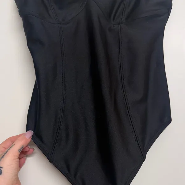 Urban Outfitters Black Corset Structured Bodysuit - Image 6