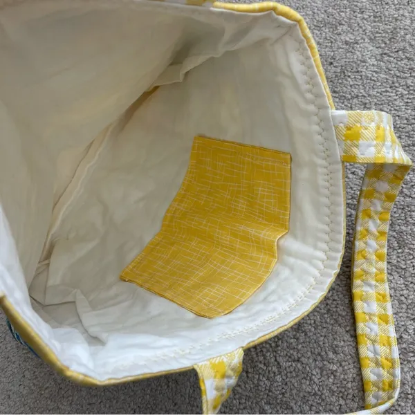 vintage quilted tote bag NWT - Image 2