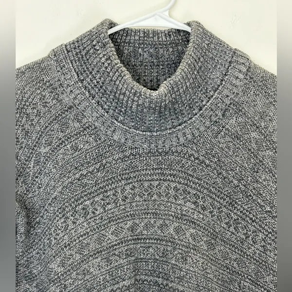 THEORY‎ Size S Sal B Woodstock Turtle Neck Sweater Gray EUC Wool Blend - Image 3