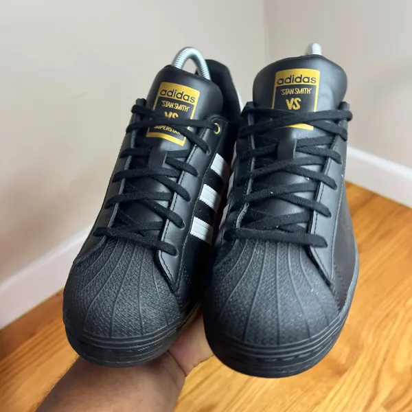 Adidas 2020 Superstar Stan Smith VS Superstar Black FX7888 Size 5.5M/7W NO BOX - Image 15