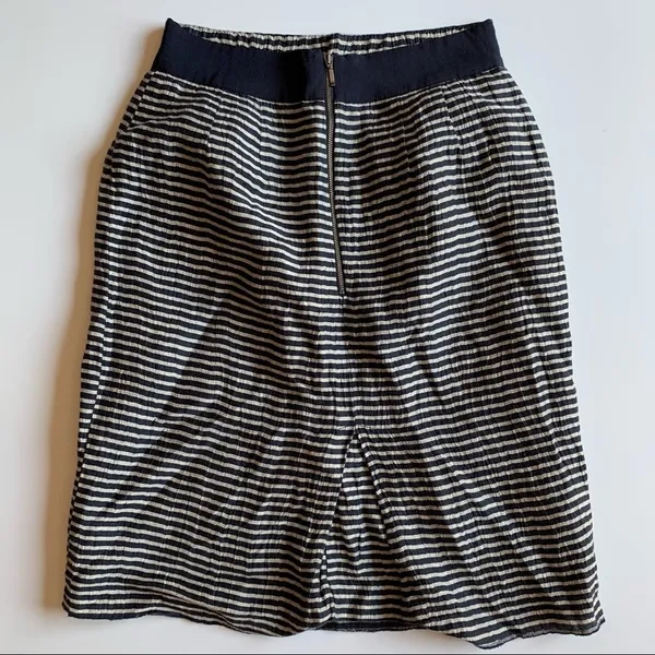 LOFT Vertical Striped Pencil Skirt Size 4 - Image 4