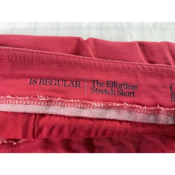 Croft & Barrow Effortless Stretch Skort Women’s 18 Regular Red Pull On Pockets - Image 9