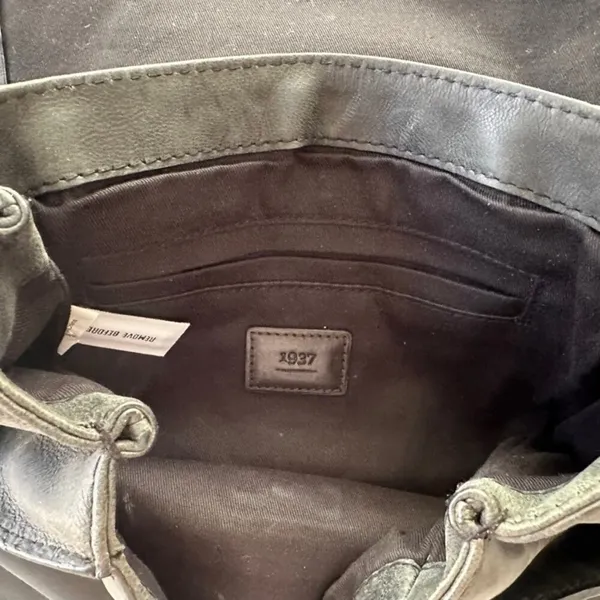 Madewell 1937 Leather Purse Handbag Grey Flap Crossbody Shoulder - Image 5