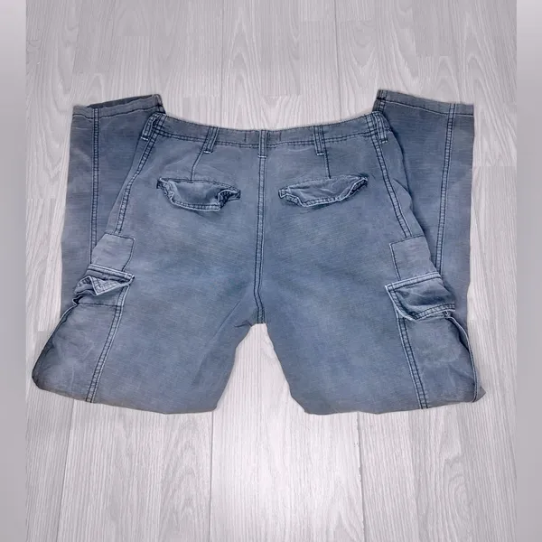 FREE PEOPLE Women’s Grey Cargo Pants - Image 8