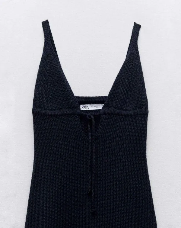 Zara ‼️ Knit Tie Front Mini Dress‼️ - Image 2