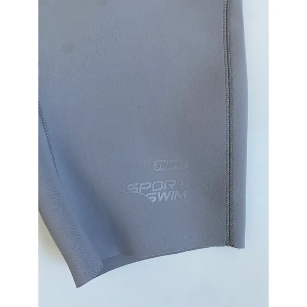 SKIMS Sport Swim Mid‎ Thigh Short Chrome Gray SW-MWS-0053 XS NWT - Image 10