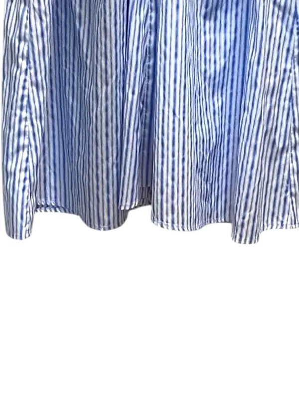 Bardot Cut Out Striped Maxi Dress Blue Size XS Coastal Preppy Cottagecore Summer - Image 9