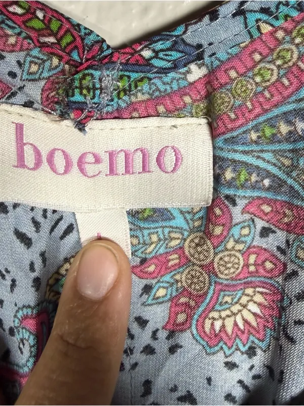Anthropologie Boemo Bohemian Floral Maxi Dress - Lightweight Summer Dress as:L - Image 9