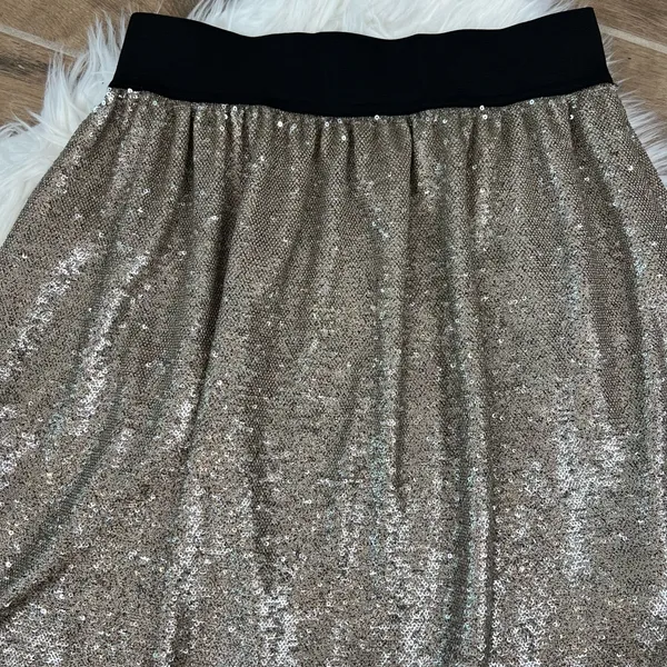 Free People flashing lights metallic sequined skirt - Image 10
