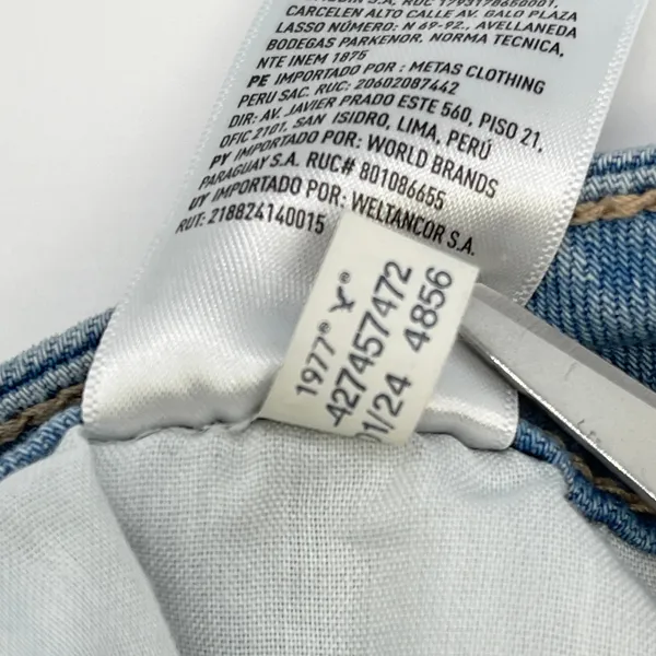 American Eagle Cargo Denim Skirt‎ Womens 16 Light Wash Stretch Front Slit Y2K - Image 11