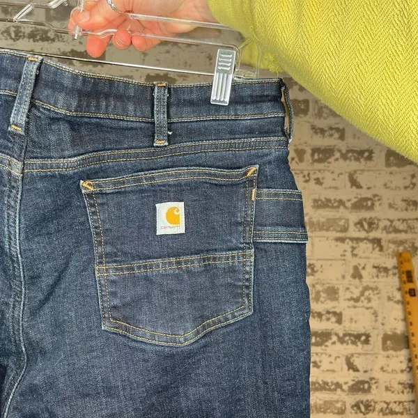 Carhartt | women fleeced lined denim jeans relaxed fit - Image 4