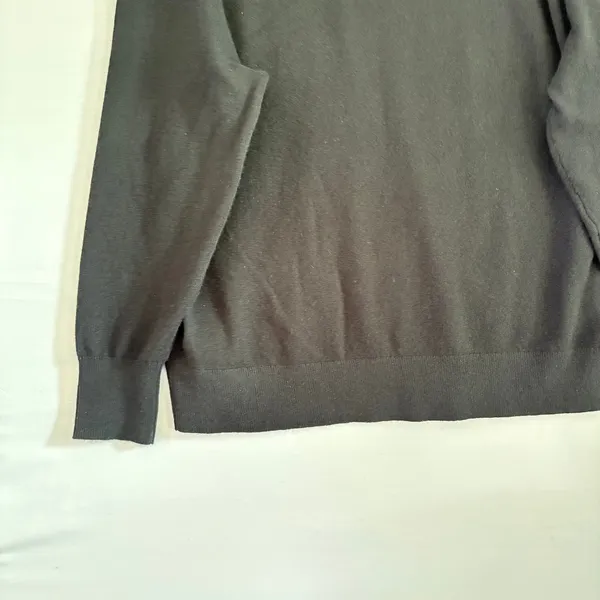 J.Crew Cashmere Crewneck Sweater Black Long‎ Sleeve Knit Pullover Womens Small - Image 4