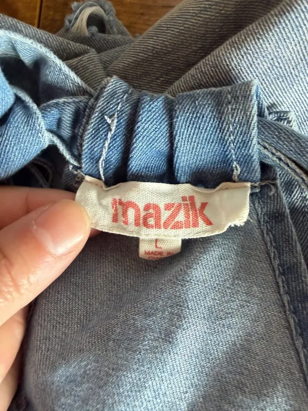 Mazik Denim Distressed Tank Top - Image 5