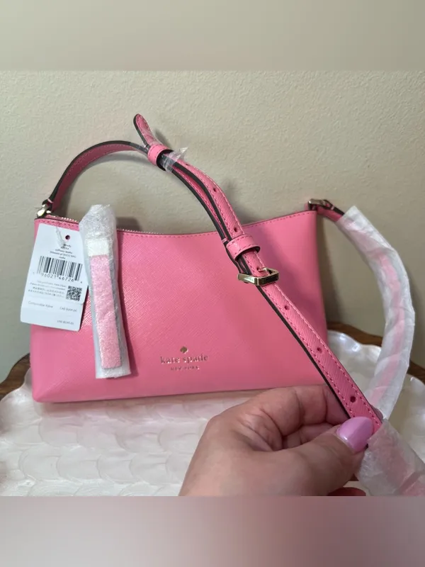 Kate Spade Sadie Small‎ Crossbody Blossom Pink Saffiano Leather NWT - Image 6