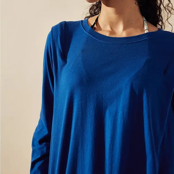 Free People Beach Jordan Tunic in Rinsed Cobalt Blue Women’s Sz XS Oversized Top - Image 2