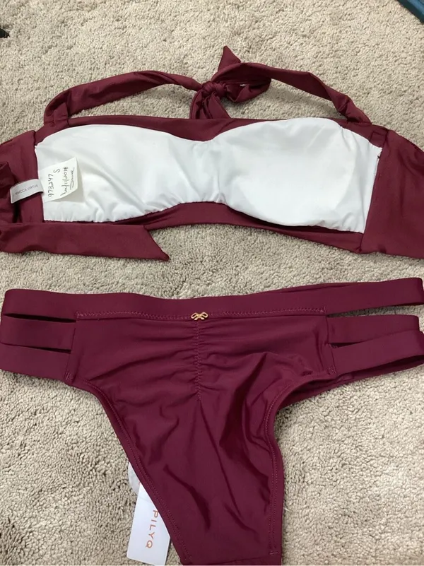 New. PQ & Becca color block bikini. Small. Retails $159 - Image 8