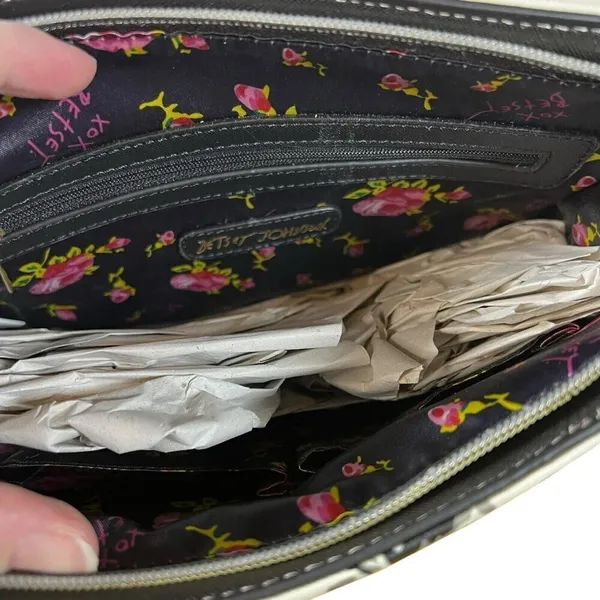 Betsey Johnson Cosmetic floral Bag Wristlet "stop and smell the roses" NWT‎ - Image 5