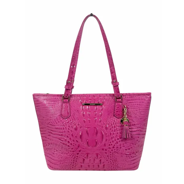 Brahmin Medium Asher Melbourne Tote Bag Shoulder Bag Pink - Image 3