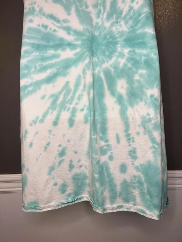J.Crew Dress Womens Medium Blue Tie Dye Tank Jersey Midi Sundress Sleeveless - Image 8