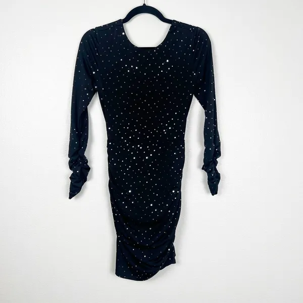 Lucy In‎ The Sky Women's twinkling Open Back Dress Sz L - Image 8