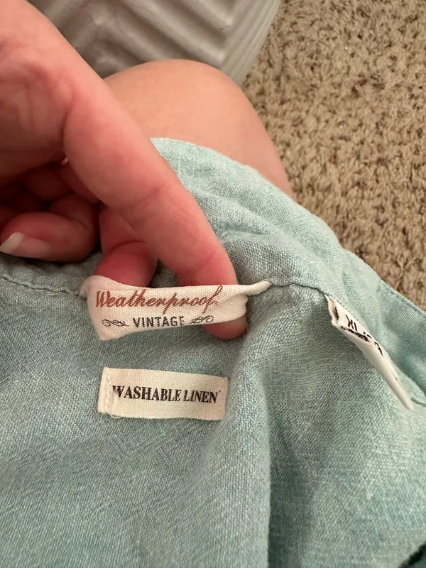Weatherproof Vintage washable linen top. Airy, vacation, Spring, Summer, coastal - Image 7