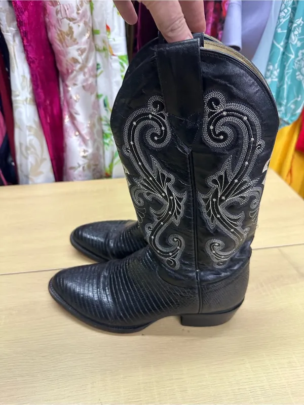 Circle G By Corral Boots Western Black Boots Size 10 EUC - Image 7