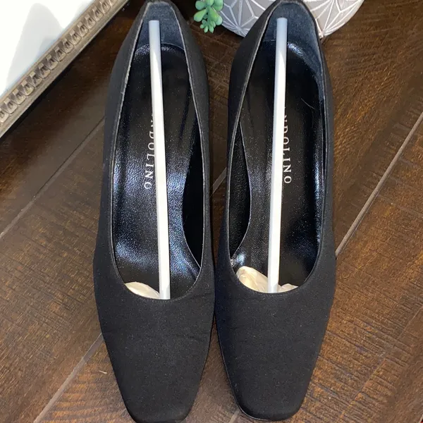 Bandolino Elegant Classic Black Block Heels Made in Spain Size 6.5M - Image 14