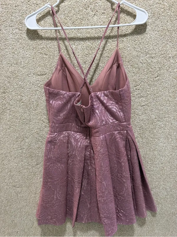 Maueve rosette mini dress pocket coquette balletcore regency wedding guest MED - Image 2
