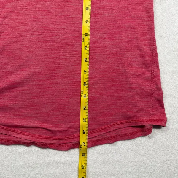 Lululemon Women’s Pink Striped Pleated Racerback Tank Top Size 6 - Image 5