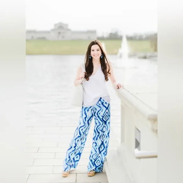 Lilly Pulitzer Lolani 100% Silk Palazzo Pants‎ Skipped A Beach Resort Vacation - Image 5