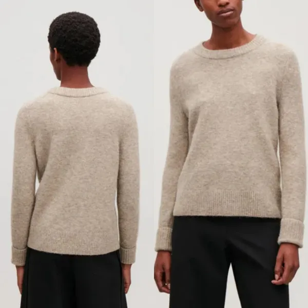 COS Alpaca and Wool Jumper XS Preppy Minimalist Cozy Neutral‎ - Image 2