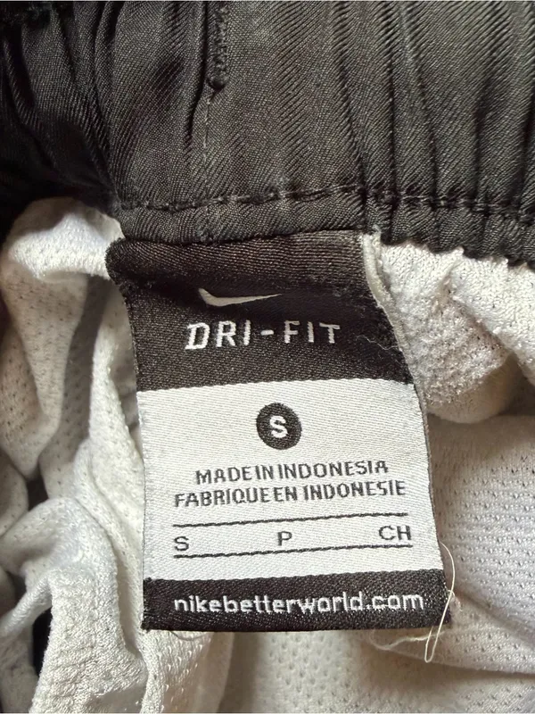 Nike Dri-FIT Tempo Running Shorts Black White Mesh Trim Inner Brief Size Small S - Image 4