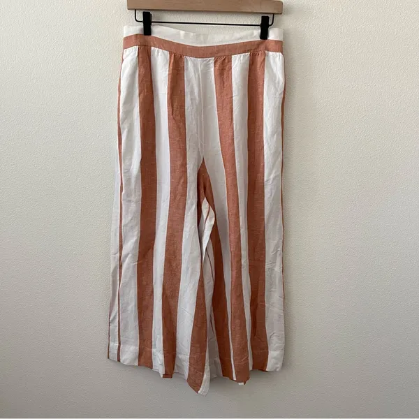 Madewell Huston Pull-On Crop Pants in Evelyn Stripe M - Image 9
