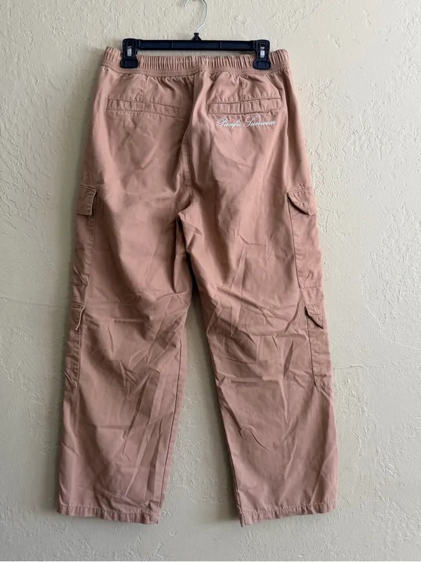 PacSun Men’s Cargo Pants in Light Brown - Image 2