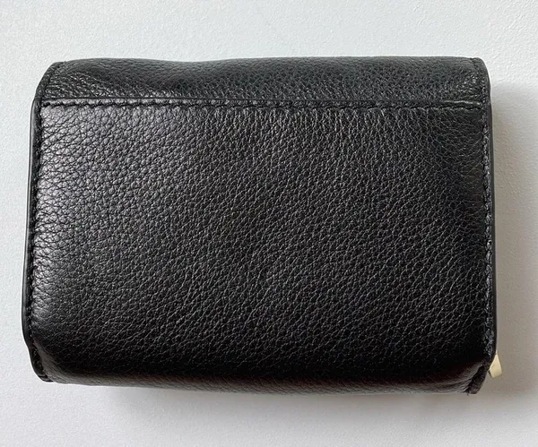 New condition Tory Burch black leather turn lock mini wallet - Image 3