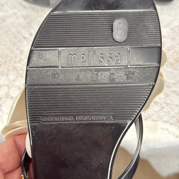 Melissa Jelly Harmonic spring time floral slip on sandals sz 6 - Image 7