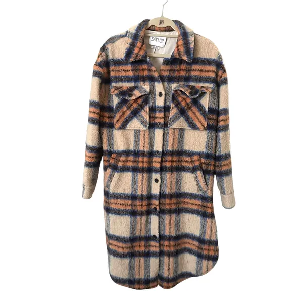 SAYLOR‎ Tieghan Trucker Wool Blend Jacket Medium - Image 2