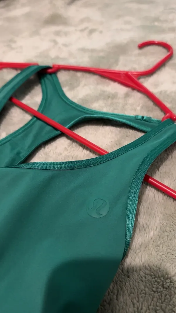 Lululemon Scoop Neck Pleated Tennis Dress Green Cascadia 2 - Image 5