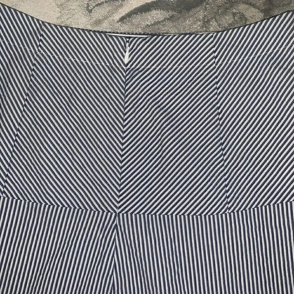 ‎LOFT cotton a-line striped skirt 8P - Image 3
