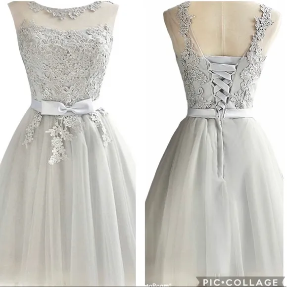 Gorgeous special occasion lace tulle dress - Image 2