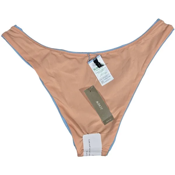 J. Crew Curved-waist cheeky bikini bottom‎ Blue Mist S NWT - Image 4