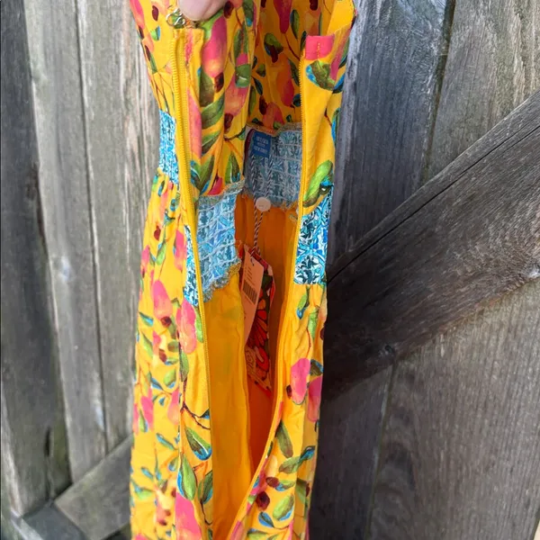 NWT Anthropologie Farm Rio Anjou Maxi Dress Size 2 Petite Retail $240.00 - Image 13